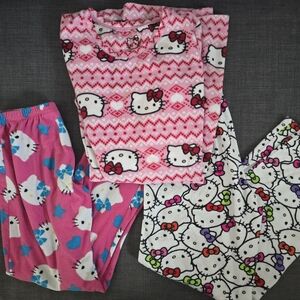 Hello Kitty Kids Pink & White Pajamas